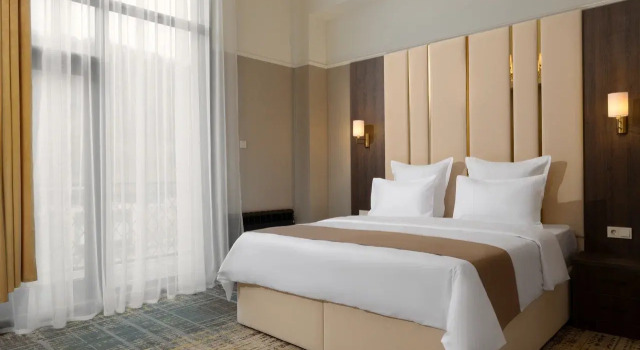 Двухместный номер Deluxe с балконом и с видом на горы Отель Montchalet Spa by Stellar Hotels, Krasnaya Polyana