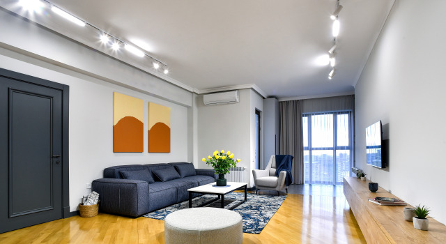 1 makuuhuone Kahden hengen Perhe Huoneisto parvekkeella näkymä CheckInn Apartment hotel
