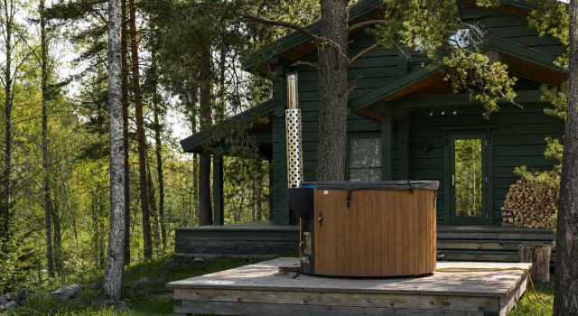 Шале Superior с красивым видом из окна База Отдыха Forrest Lodge Karelia