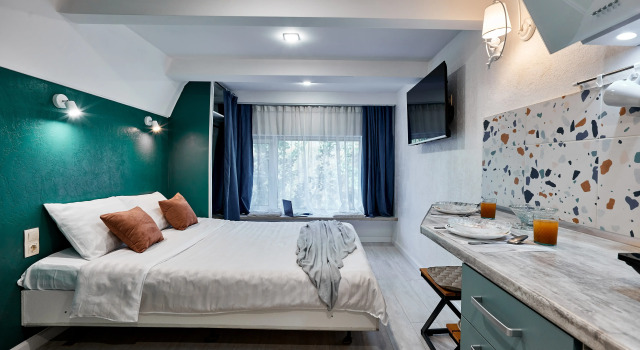 EasyGuest v Zelenih Tonah Interiera Apartments, Rezerwuj Apartament UAO Area Moskwa