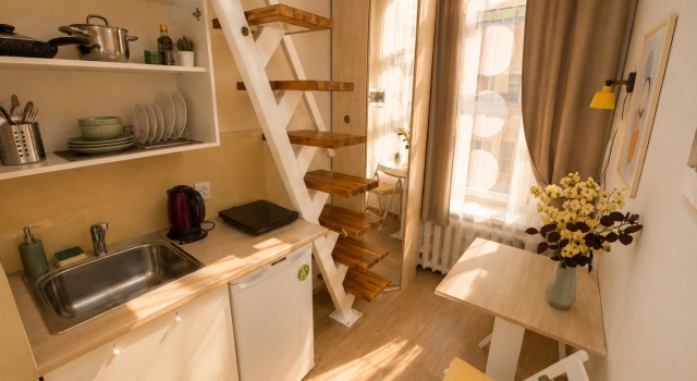 Апартаменты Roomstay Гривцова 13 Comfort Double Studio #7, Забронировать Апартаменты/квартира Санкт-Петербург Россия, рядом с Казанский собор