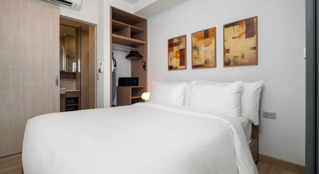 Апартаменты с 2 комнатами с балконом Апарт-отель Skypark Celeste Building 4 in Laguna by Banyan Living