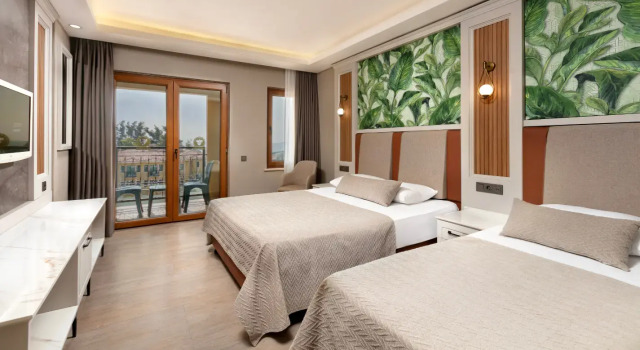 Двухместный номер Standard с балконом и с видом на море Club Hotel Phaselis Rose