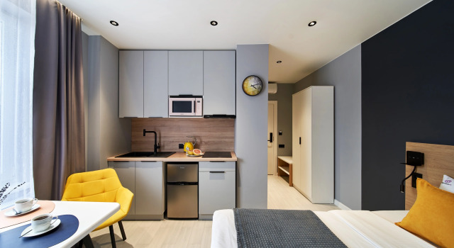 Двухместный номер Комфорт Плюс с Кухней №9 Гостевой Дом Oblaka House