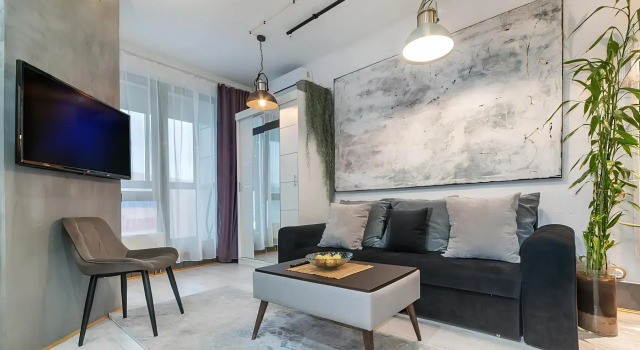155 Art Aparts Na Khodynskom Bulvare 2 Apartments, Rezerwuj Apartament Hotele w SAO Area z parkingiem, Parking