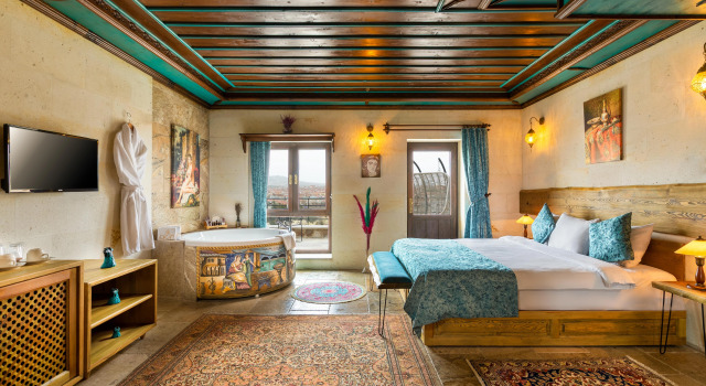 Люкс Deluxe с балконом Cappadocia Acer Cave Hotel