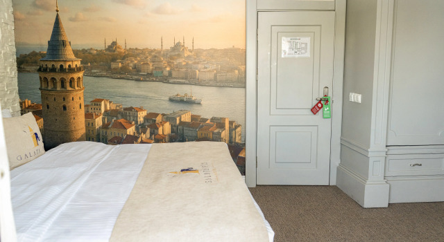 Двухместный полулюкс с балконом и с панорамным видом Galata Fil Hotel