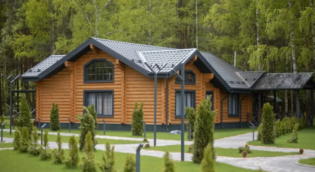 Семейный коттедж с красивым видом из окна Банный Курорт Лесной Дух
