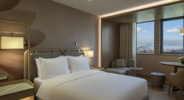 Номер Deluxe с видом на Босфор Mövenpick Hotel Istanbul Bosphorus