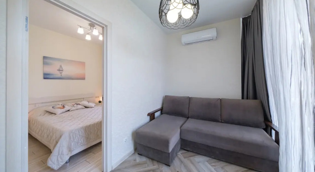 Двухместные апартаменты c 1 комнатой с балконом Апартаменты Green Palace 7 С Подогреваемым Бассейном Круглый Год