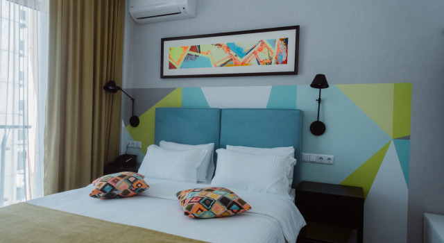Двухместный номер с кухней семейный Standard Aparthotel Tangerine
