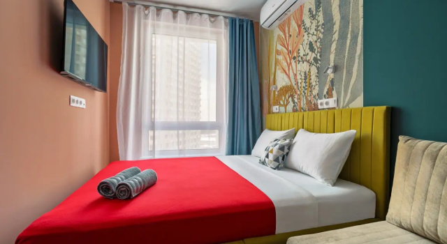 Maxrealty24 Volokolamskoye Shosse 24k1 2 Flat, Rezervovat Apartmán Hotely v Moskva s parkováním, poblíž Streshnevo MCC Station, Parkování