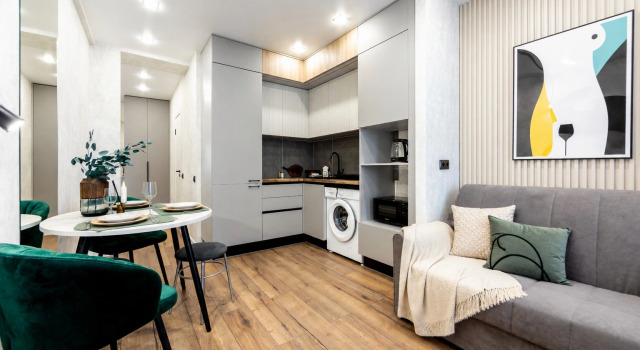 Eksklyuzivnaya Yevro Dvushka U Akvaparka Leto Leto Vydoma Apartments, Réserver Appartement Hôtels à Tyumen Region avec parking, Parking