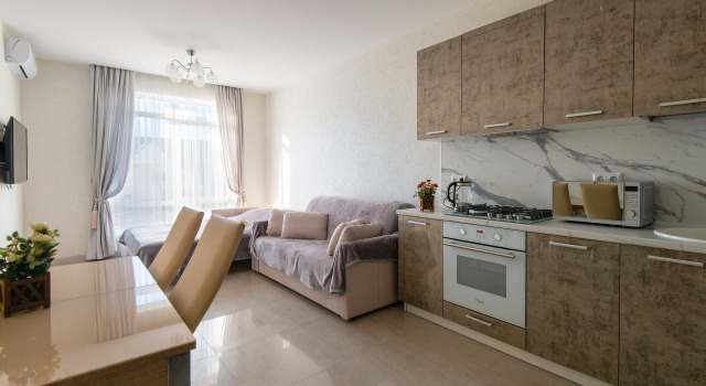 Студия с красивым видом из окна Апартаменты Soned House
