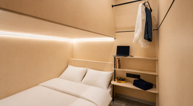 Двухместная Капсула Нижняя Хостел Morfeus Capsule Hotel