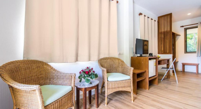 Двухместный номер Deluxe с балконом и с видом на бассейн Курортный отель Samed Cabana