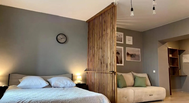 Studiya v Oktyabryskom rayone Flat, Reserva ahora Apartamento Hoteles en Krasnoyarsk con aparcamiento, Aparcamiento