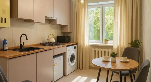 Uyutnaya 1 Kom.Momyshuly Flat, Buchen Sie Ferienwohnung Apartments in Schymkent, Ferienwohnung