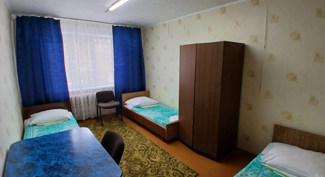 Кровать в общем номере Отель  АэроБратск