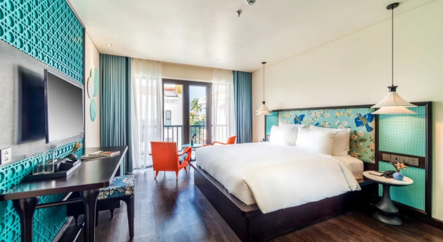 Номер Deluxe с балконом и с красивым видом из окна Отель De An Hotel