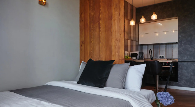 Wood&Stone Studio Apartments, Boek Appartement Hotels in Irkoetsk met parkeren, Parkeren