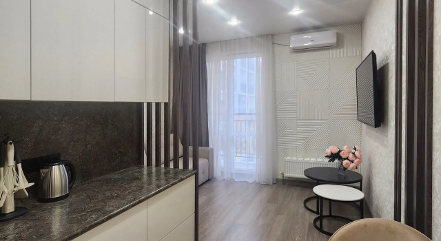 Двухместная студия с балконом Апартаменты Студия с балконом
