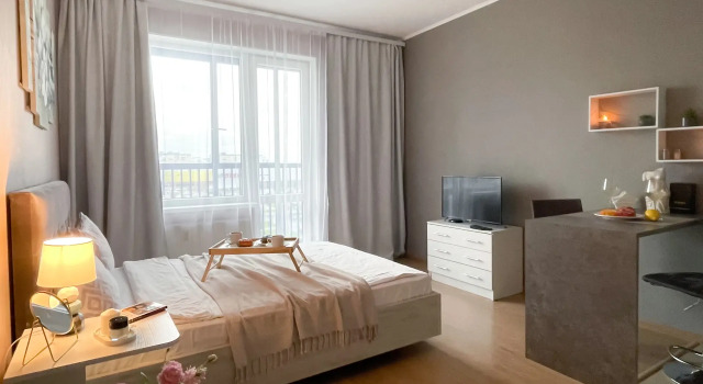 Studiya Uyutnaya U Lakhta-Tsentra Flat, Book Lejlighed Sankt Petersborg Sankt Petersborg