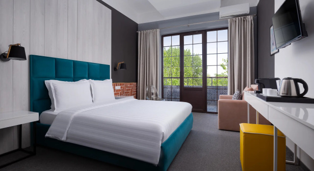 Двухместный номер Standard с балконом и с частичным видом на море Beton Brut Ultra All Inclusive & Spa Anapa Miracleon 4*