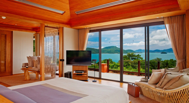 Вилла Residential с бассейном с 4 комнатами с видом на океан Sri Panwa Phuket Luxury Pool Villa Hotel