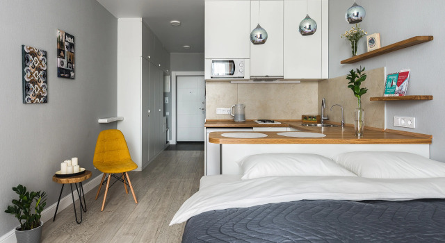 Uyutnaya Studiya S Obzornyim Vidom Na Kazan' Apartments, Book Apartment Hotels in Kirovsky district with Parking, Parking