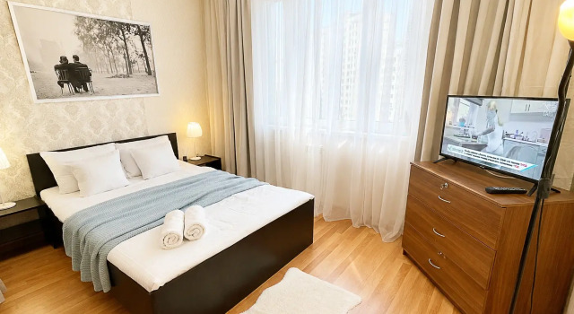 Posutochno u metro, chisto, uyutno i nedorogo Flat, Reservar Apartamento Hotéis baratos em Moscou