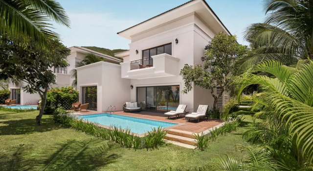 Вилла с бассейном с 3 комнатами с видом на сад Nha Trang Marriott Resort & Spa, Hon Tre Island