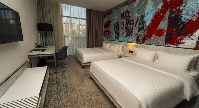 Superior- firedobbelt værelse med udsigt Messier 53 Yerevan Hotel