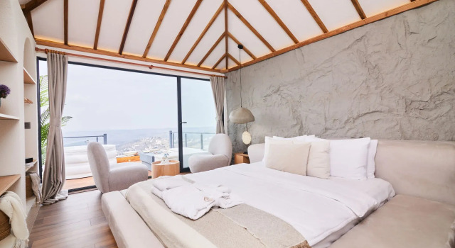 Двухместный номер Deluxe с балконом и с красивым видом из окна Бунгало Nuba Istanbul