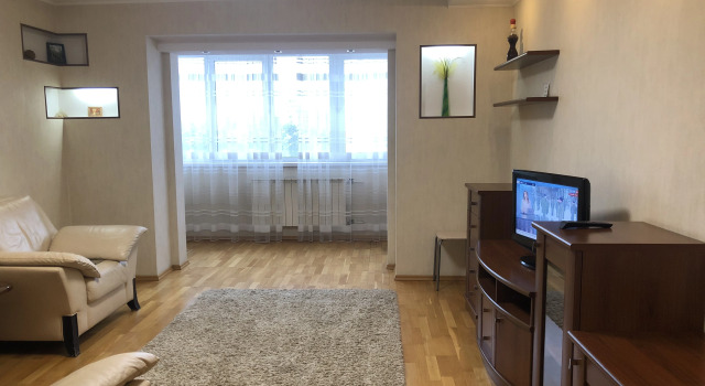 Trekhkomnatnaya Flat, Book Apartment Hotels in Chernogolovka with Parking, Parking