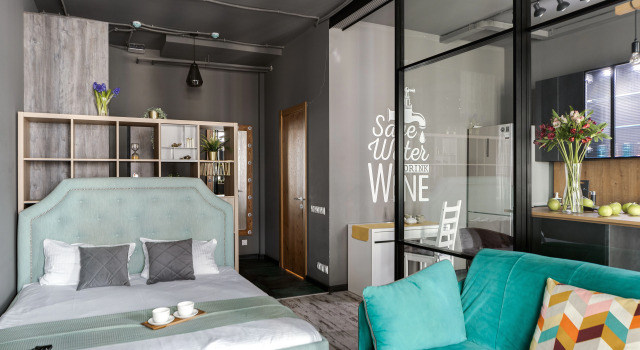 Appartamento doppio con vista sulla città Lalapart Bubble Quest s Prostornoj Kuhnej u Metro Dmitrovskaya Apartments