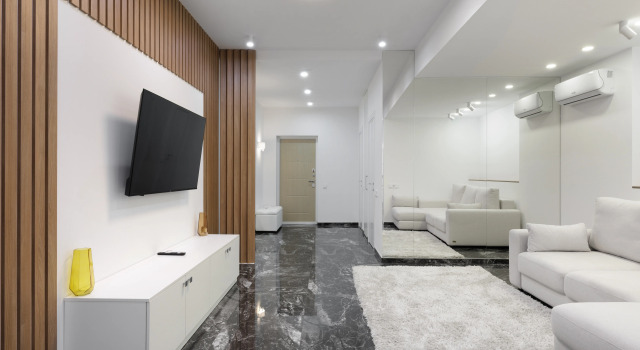 Апартаменты c 1 комнатой с балконом и с видом на море Апарт-отель Sphera Apartments by Stellar Hotels Sochi