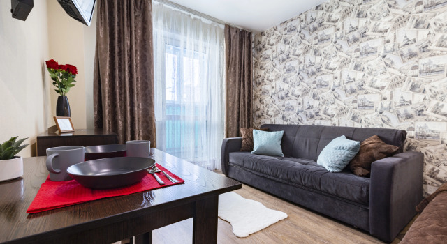 Апартаменты с балконом и с видом на город Prince Apartments С215