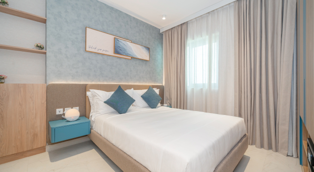 Апартаменты Superior c 1 комнатой с балконом и с видом на город Апарт-отель Globalstay Tranquil Wellness Tower