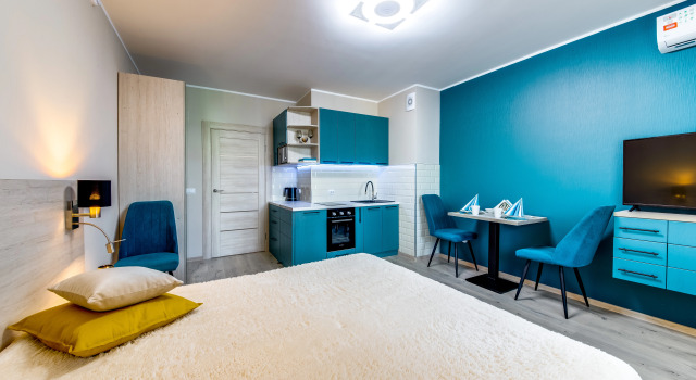 Like - Piter Land Apartments, Rezervovat Apartmán Hotely v Petrohrad s bazénem, poblíž Ploshchad Muzhestva Metro Station, Bazén