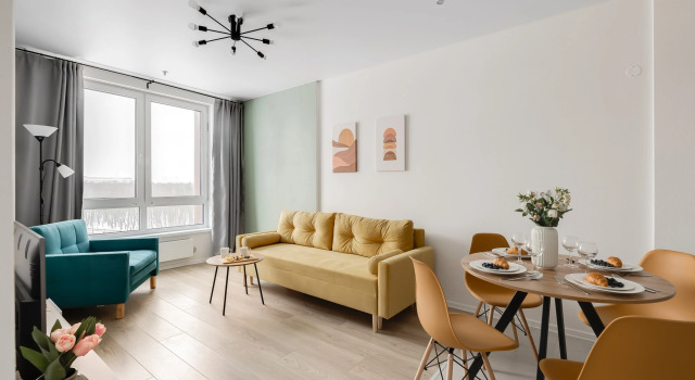 Двухместные апартаменты Апартаменты SMART LOFTS | Cruise | Отдельная спальня | Медцентры (ФМБА, ЛОР) | Крокус