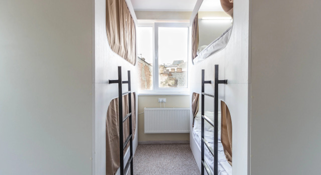 Bett im Wohnheim hi Hostel