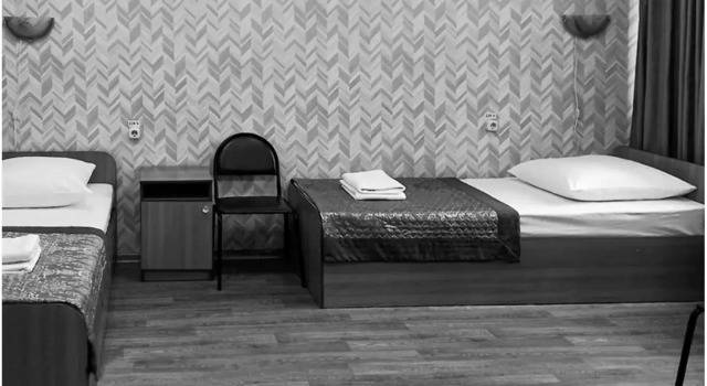 Кровать в общем номере Отель Smart Hotel Уссурийск
