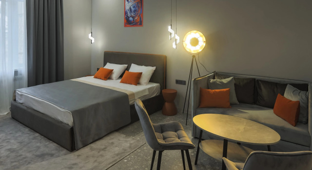 Трёхместный номер Comfort с балконом Мини-отель Гагарин Rooms
