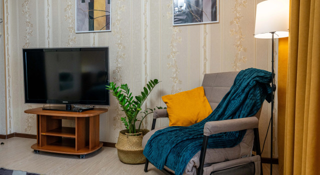 V tsentre: parki, muzei i utrenniy kofe Flat, Rezerwuj Apartament Chabarowsk Kraj Chabarowski