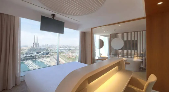 Двухместный Marina Signature Suite с видом на море Отель Marina Badalona