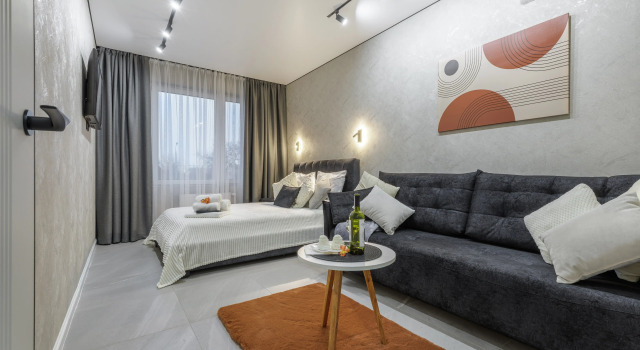 Flat Apartamenty V Tsentre S  Sostvennoy Terrasoy I Parkingom, Buchen Sie Ferienwohnung Hrodna 