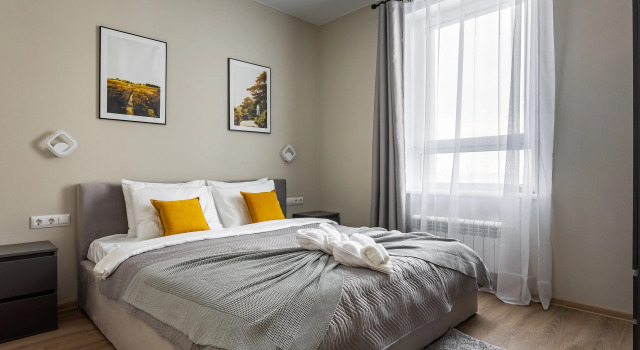 Inhome24 semeynye apartamenty v Zhk Dvizhenie Tushino okolo metro Spartak Apartments, Rezervasyon Daire SZAO Area ucuz oteller