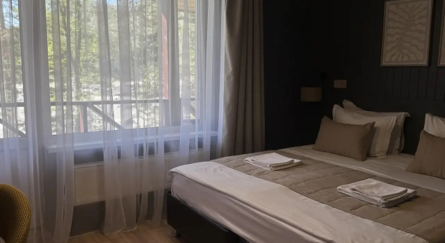 Двухместный Стандарт в коттедже с балконом Отель Любава