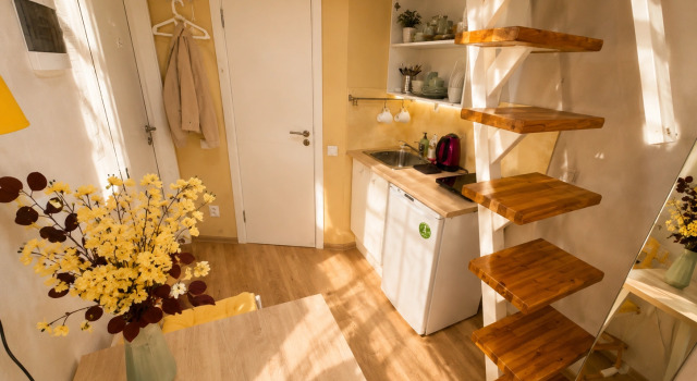 Двухместные апартаменты Comfort Апартаменты Roomstay Гривцова 13 Comfort Double Studio #7